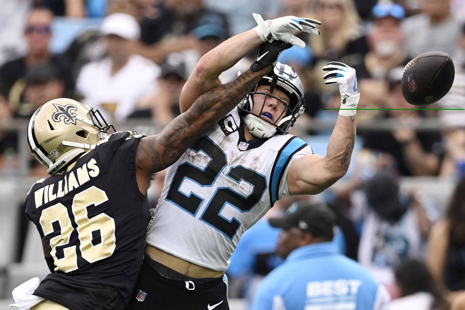 Panthers RB McCaffrey dealing with quad injury - The San Diego Union-Tribune