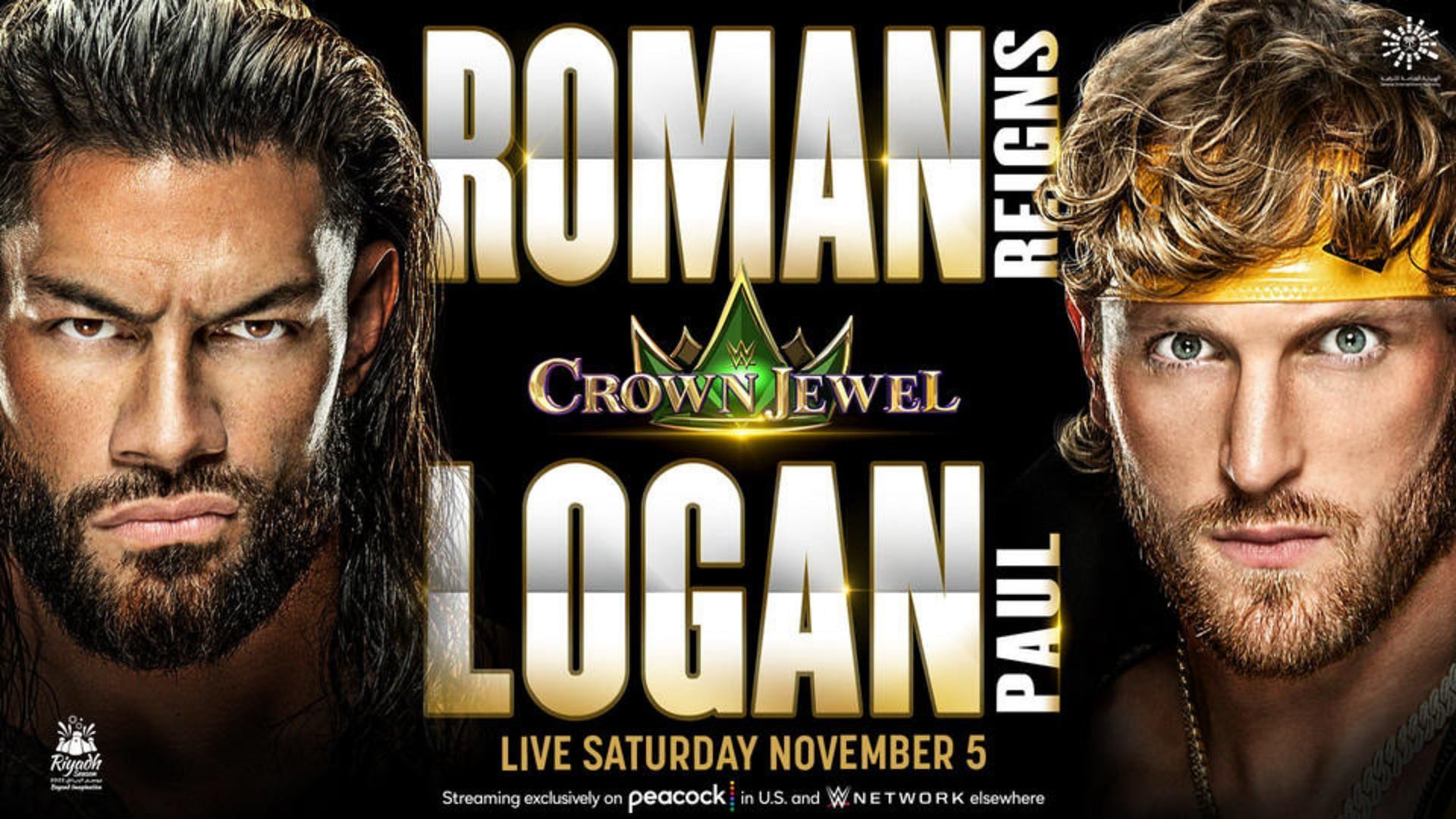 Roman Reigns will defend the Undisputed WWE Universal Championship against Logan Paul this Saturday