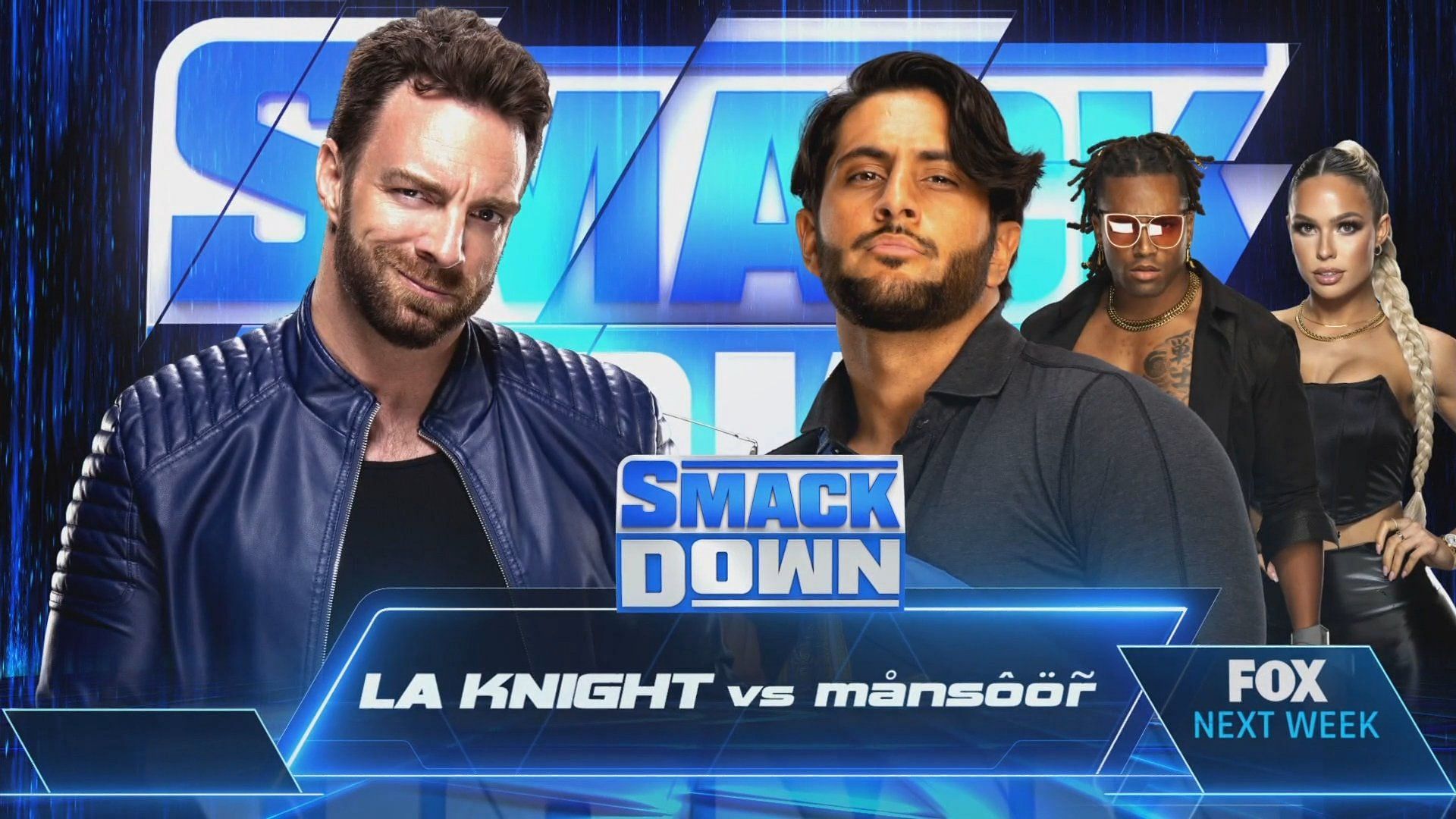 LA Knight will wrestle his first main roster match next week