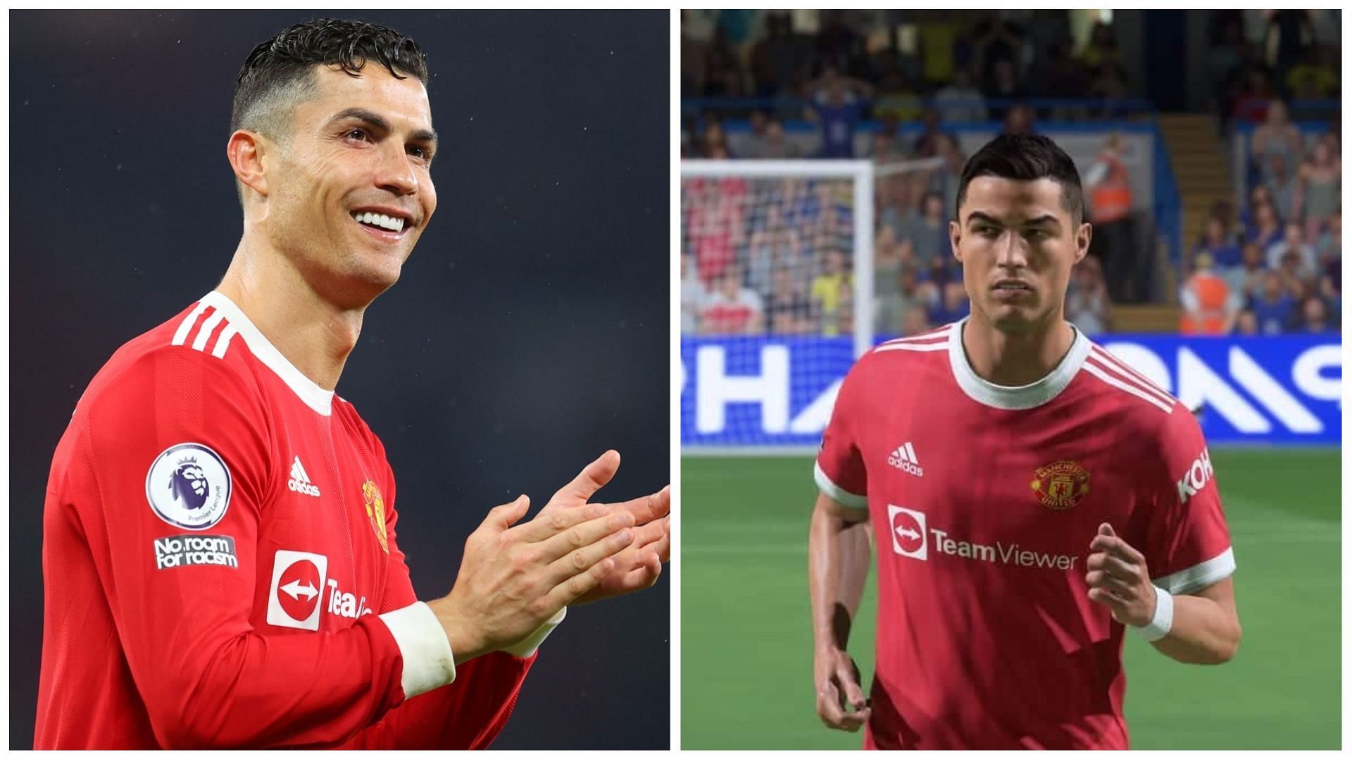 Cristiano Ronaldo is amongst the best attackers in FIFA 23 despite ratings downgrade (Images via Getty Images and EA Sports)