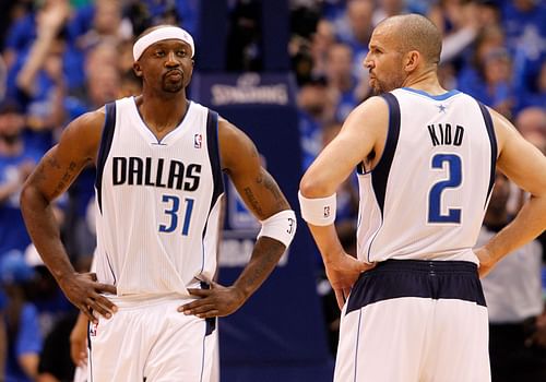 Former Dallas Mavericks guards Jason Terry and Jason Kidd