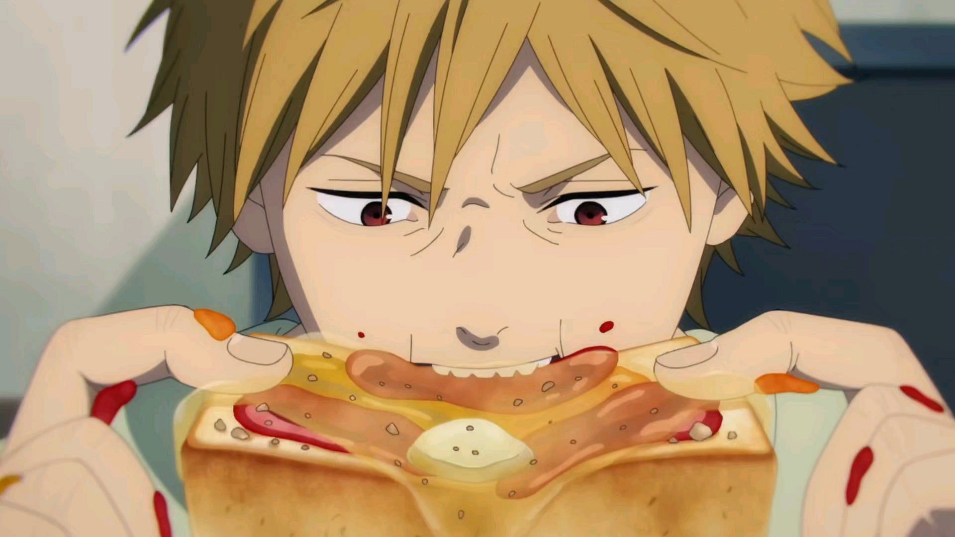 Chainsaw man denji eating makima