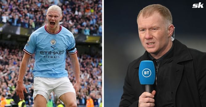 "You have to do something if you are a smaller player" - Paul Scholes explains what Manchester United should have done differently to stop Erling Haaland