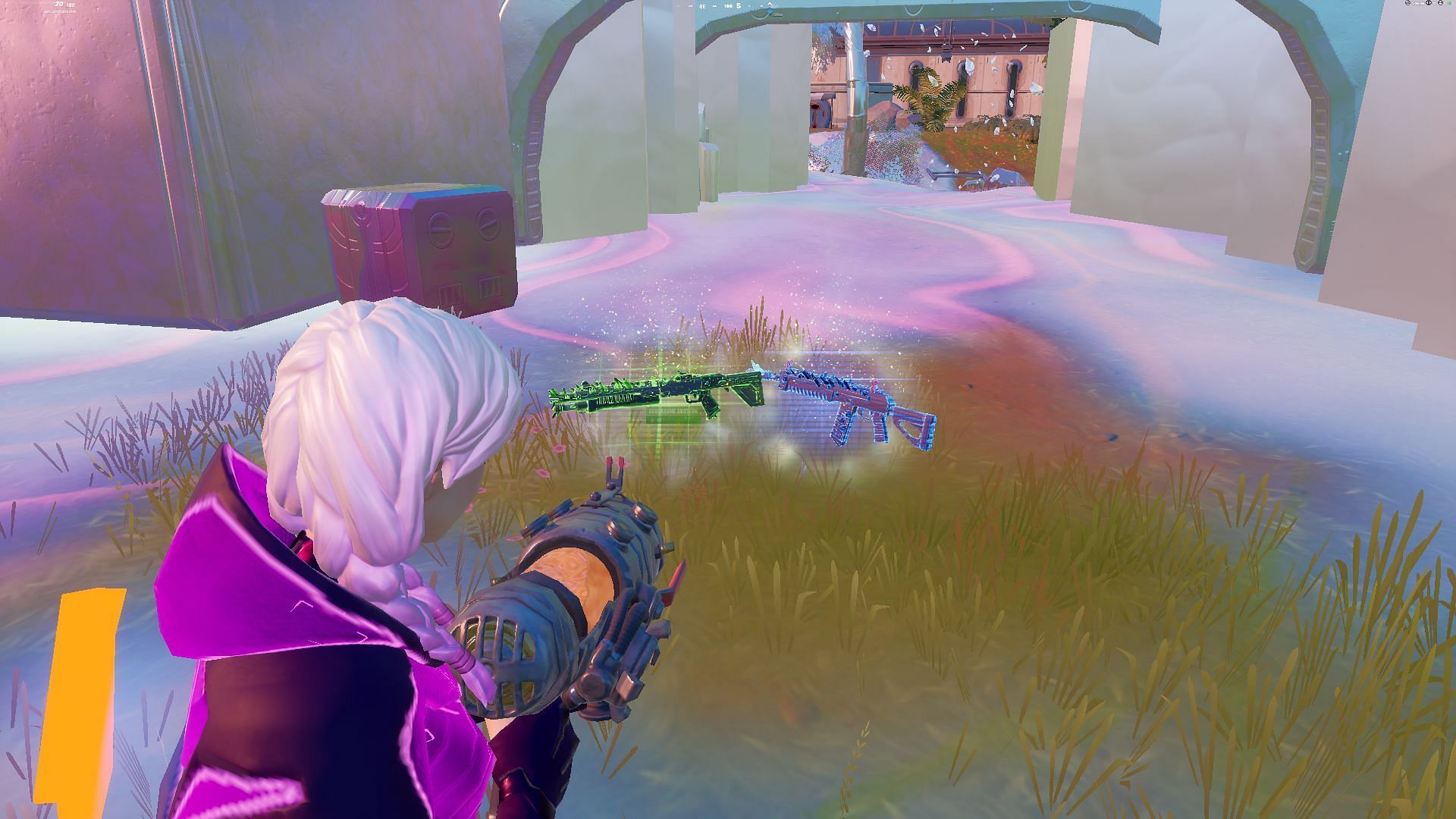 EvoChrome weapons become overpowered if evolved (Image via Epic Games/Fortnite)