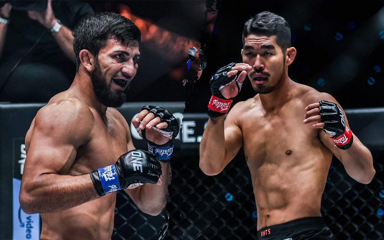 Halil Amir (left) calls out Ok Rae Yoon (right). [Photos ONE Championship]