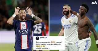 PSG superstar Neymar reacts to Karim Benzema winning the Ballon d'Or and Vinicius Jr's ranking