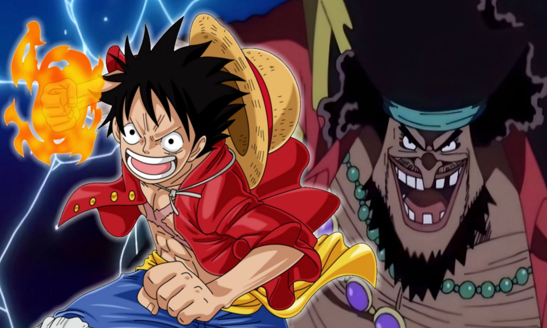Luffy and Blackbeard are the protagonists of their own story