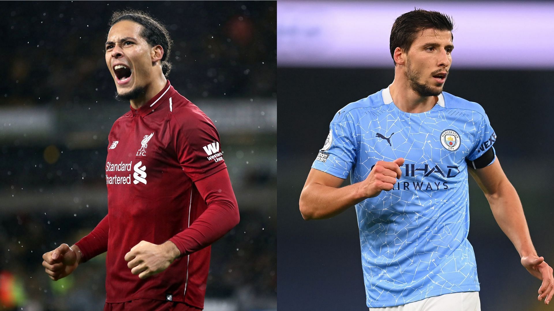 Virgil van Dijk and Ruben Dias are two great centre-backs players can sign in the Career mode (Images via EA sports)