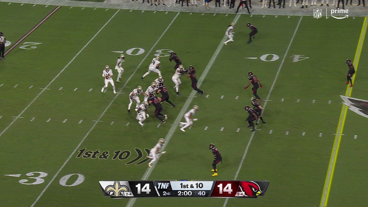 New Orleans Saints 34-42 Arizona Cardinals: Kyler Murray seen