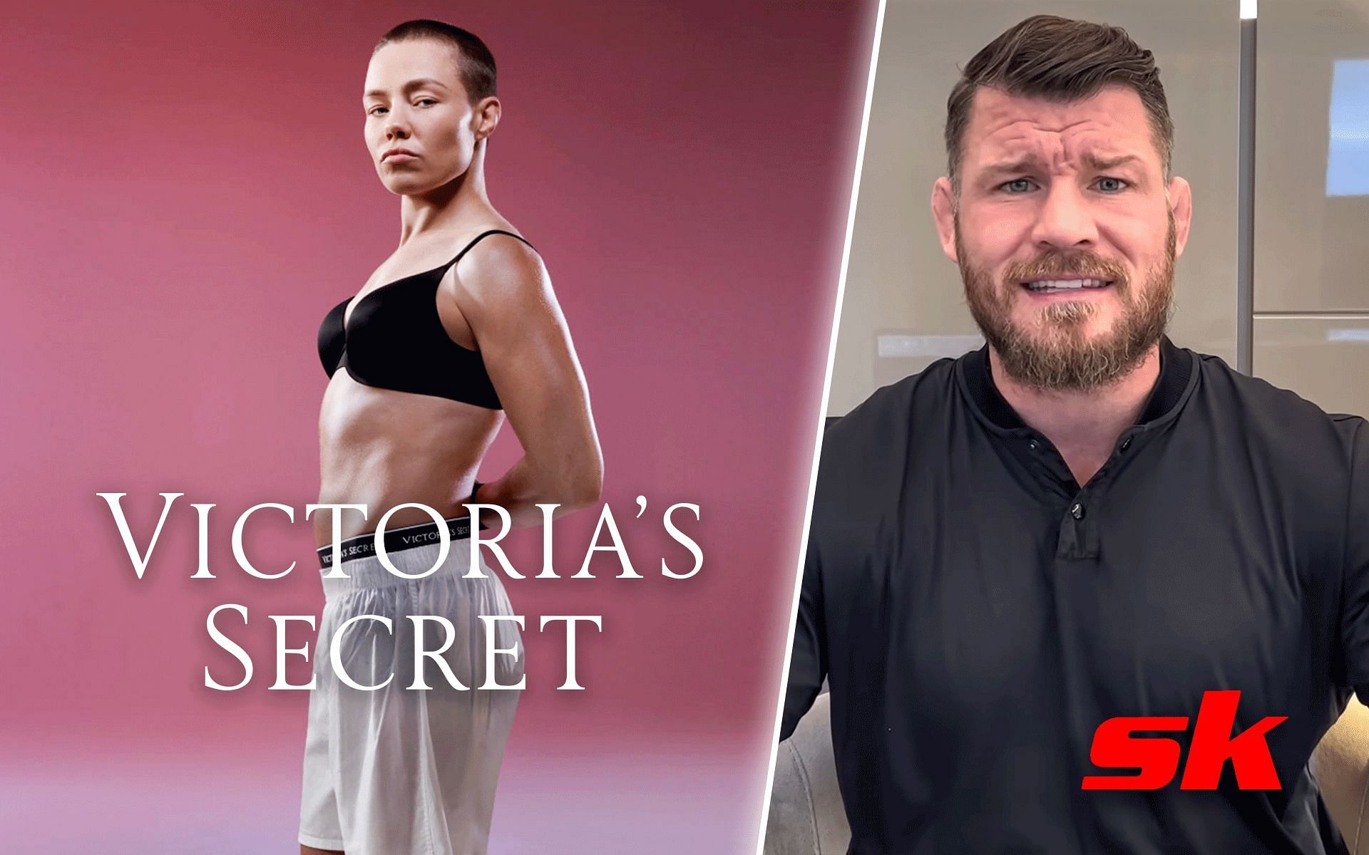 Rose Namajunas (left) &amp; Michael Bisping (right) [Photo credit: rollingstone.com | Michael Bisping Podcast on YouTube]