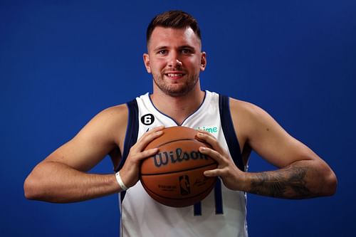 Dallas Mavericks superstar Luka Doncic at Media Day