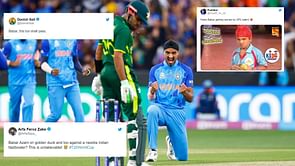 IND vs PAK 2022: "Bhai, yeh toh shuru hote hi khatam ho gaya" - Indian fans revel in delight after Babar Azam registers a golden duck
