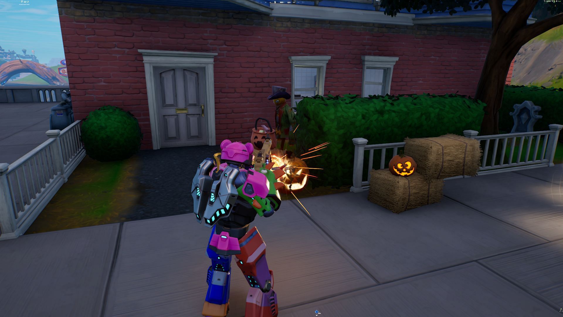 Wonder who took the trouble of carving this many Jack-O-Lanterns for Fortnitemares (Image via Epic Games/Fortnite)