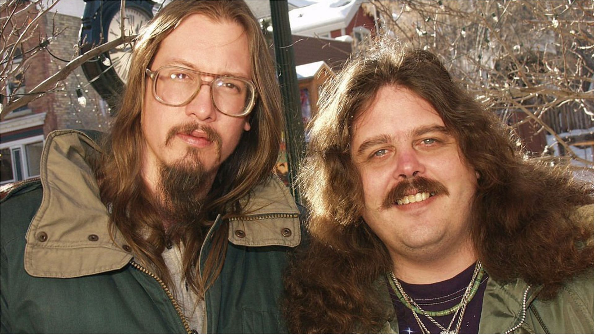 Mark Borchardt and Mike Schank at the 2002 Sundance Film Festival (Image via Randall Michelson/Getty Images)