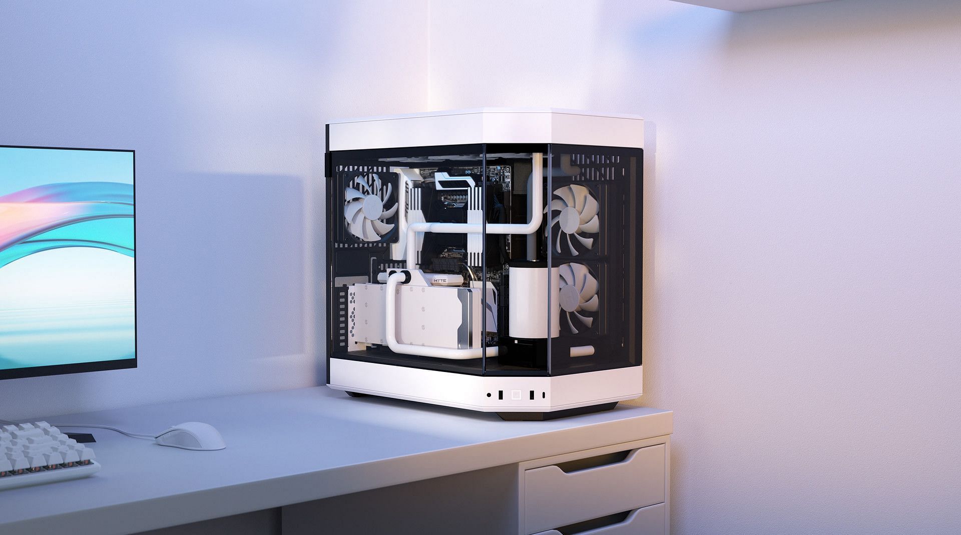 The Hyte Y60 is an excellent showcase chassis (Image via Newegg)