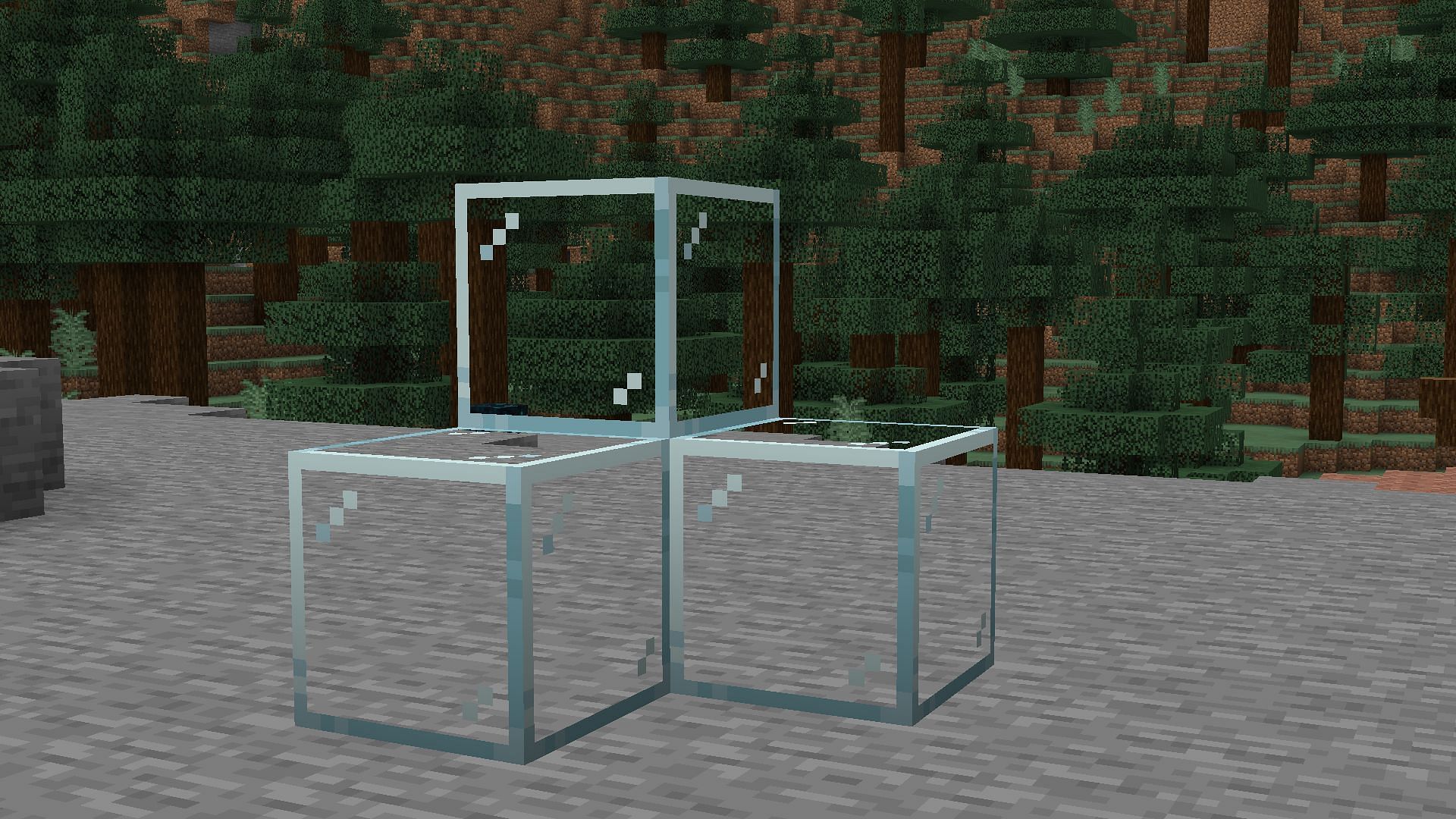 Glass is also frequently used in many structures in Minecraft (Image via Mojang)