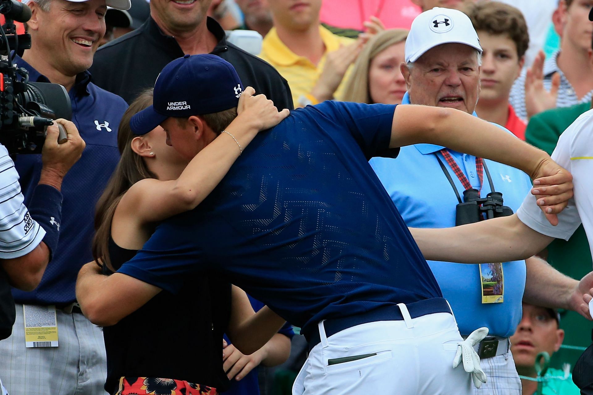 Jordan Spieth and Annie Verret at The Masters - Final Round (Image via Jamie Squire/Getty Images)