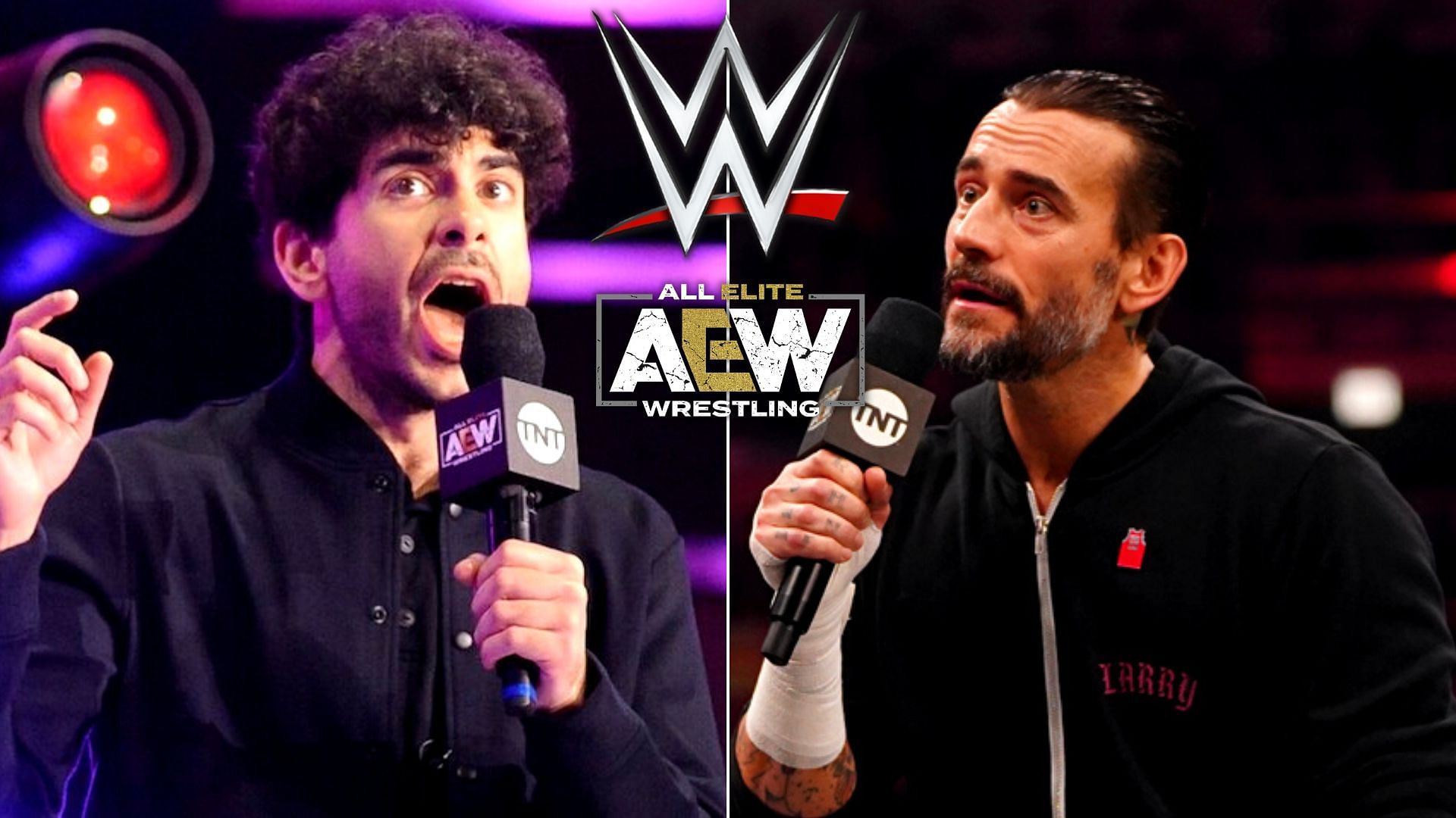 Tony Khan (left), CM Punk (Right)