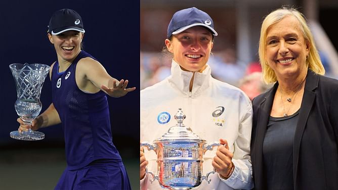 "What a year Iga Swiatek has had" - Martina Navratilova