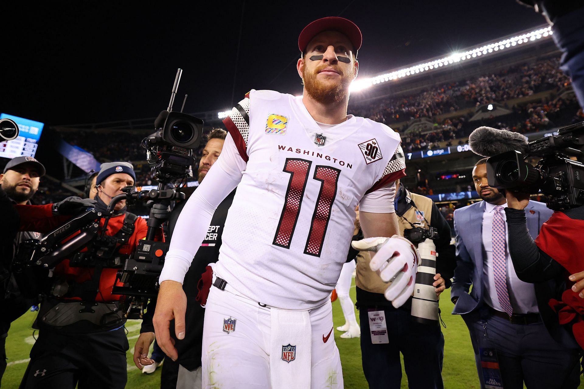 Carson Wentz at Washington v Chicago