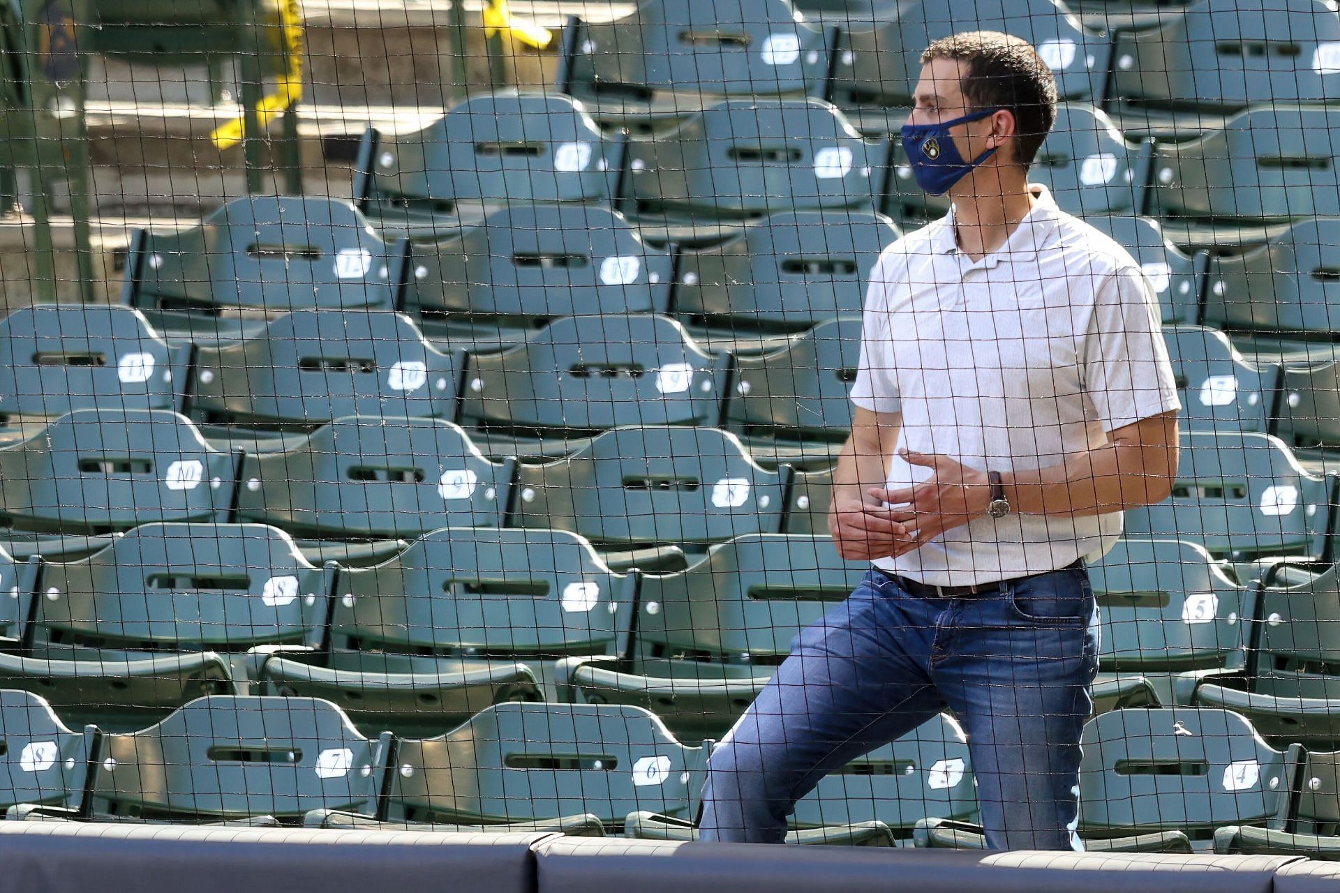 Milwaukee Brewers summer workouts.