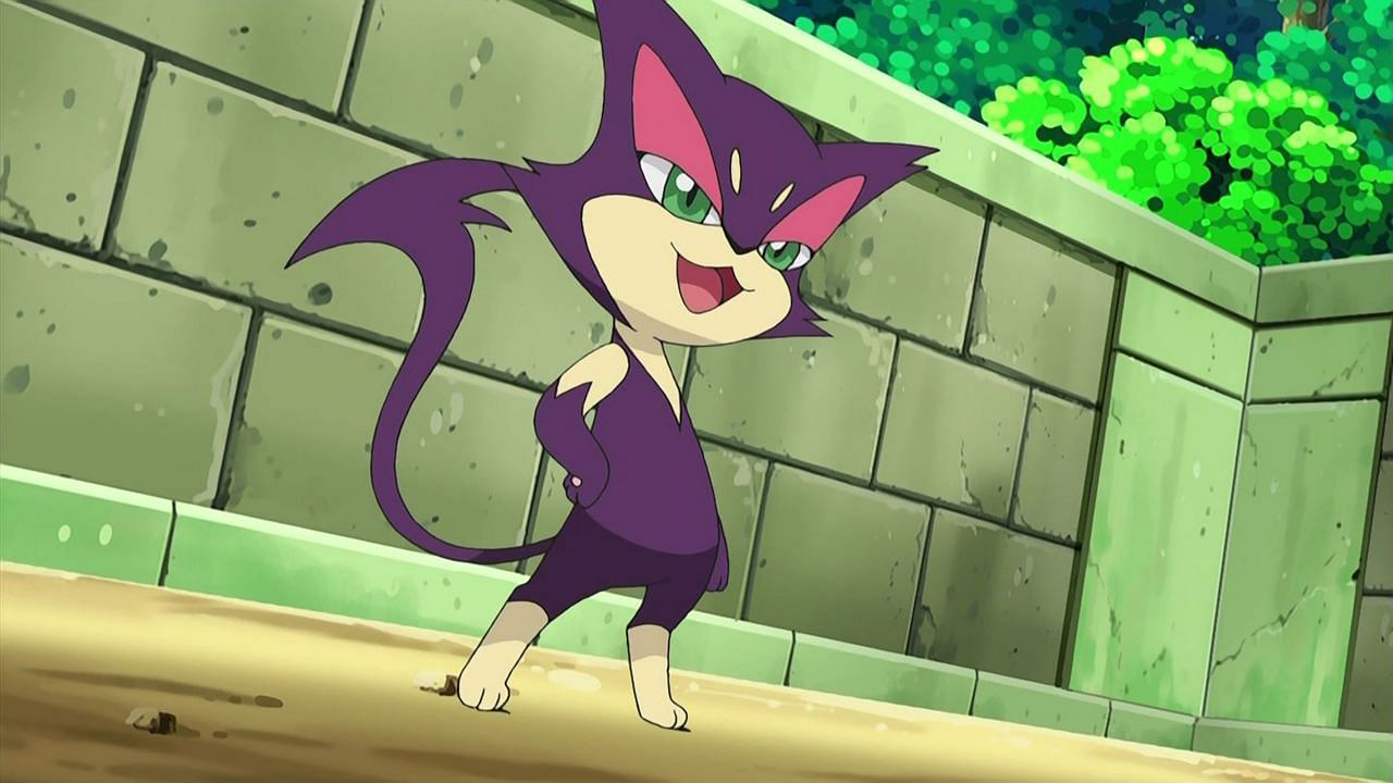 Purrloin as it appears in the anime (Image via The Pokemon Company)