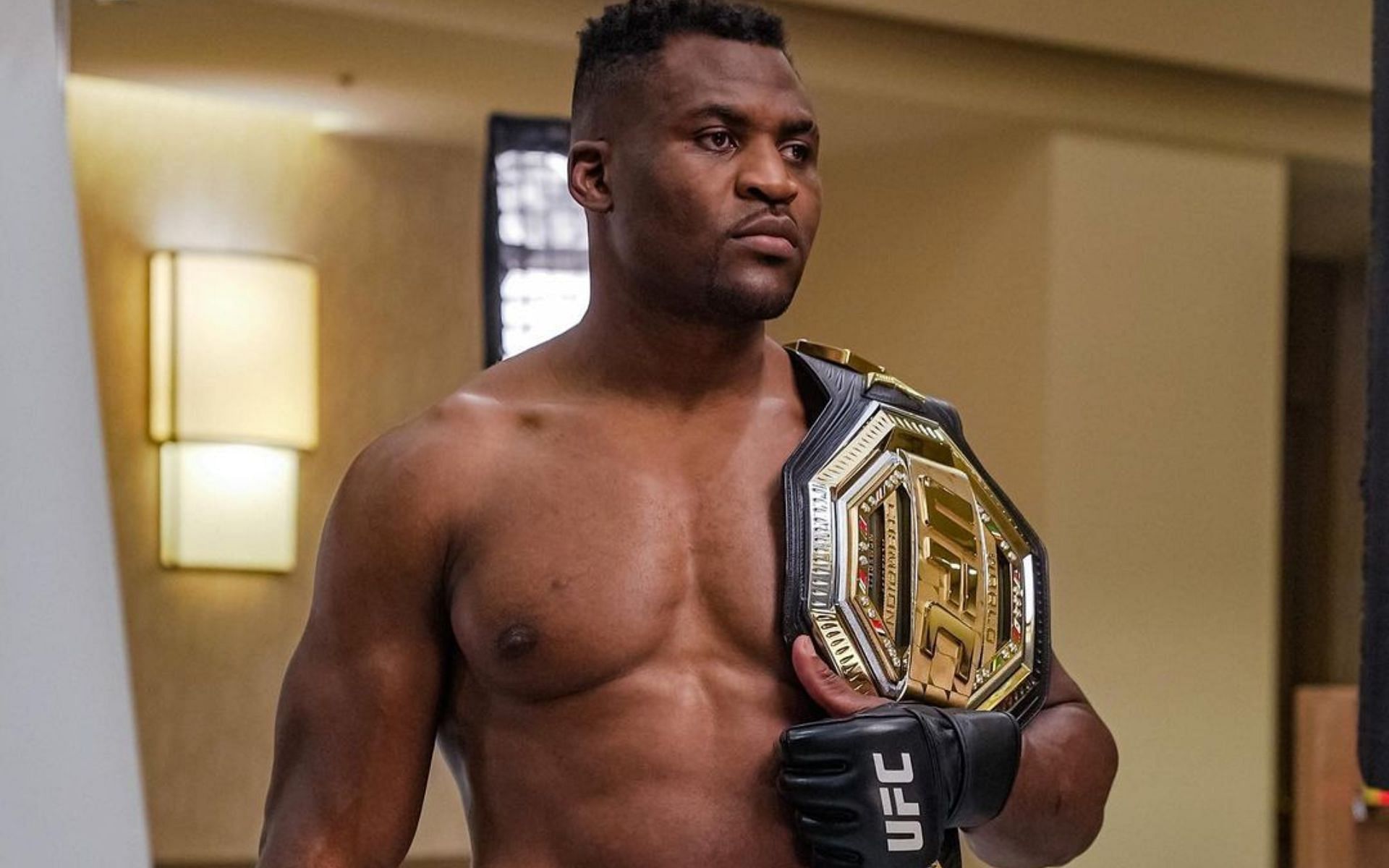 Francis Ngannou welcomes new UFC signee with playful banter [Images via: @francisngannou on Instagram]