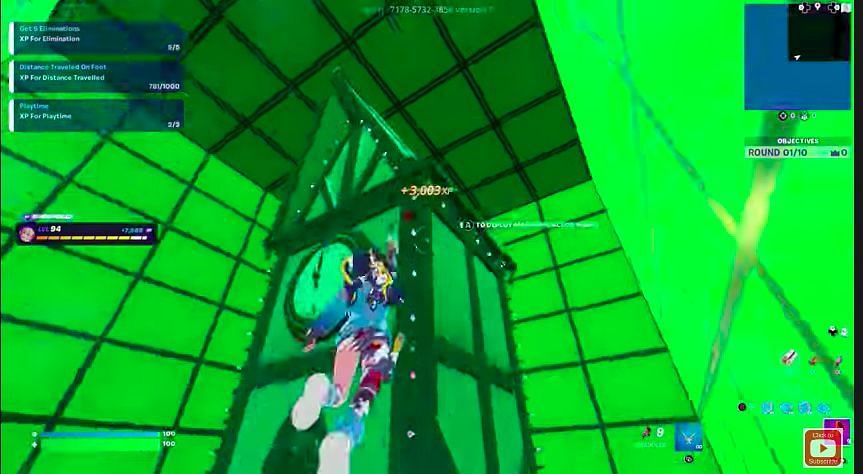 Grapple up onto the corner (Image via ElatedVoidGaming on YouTube)