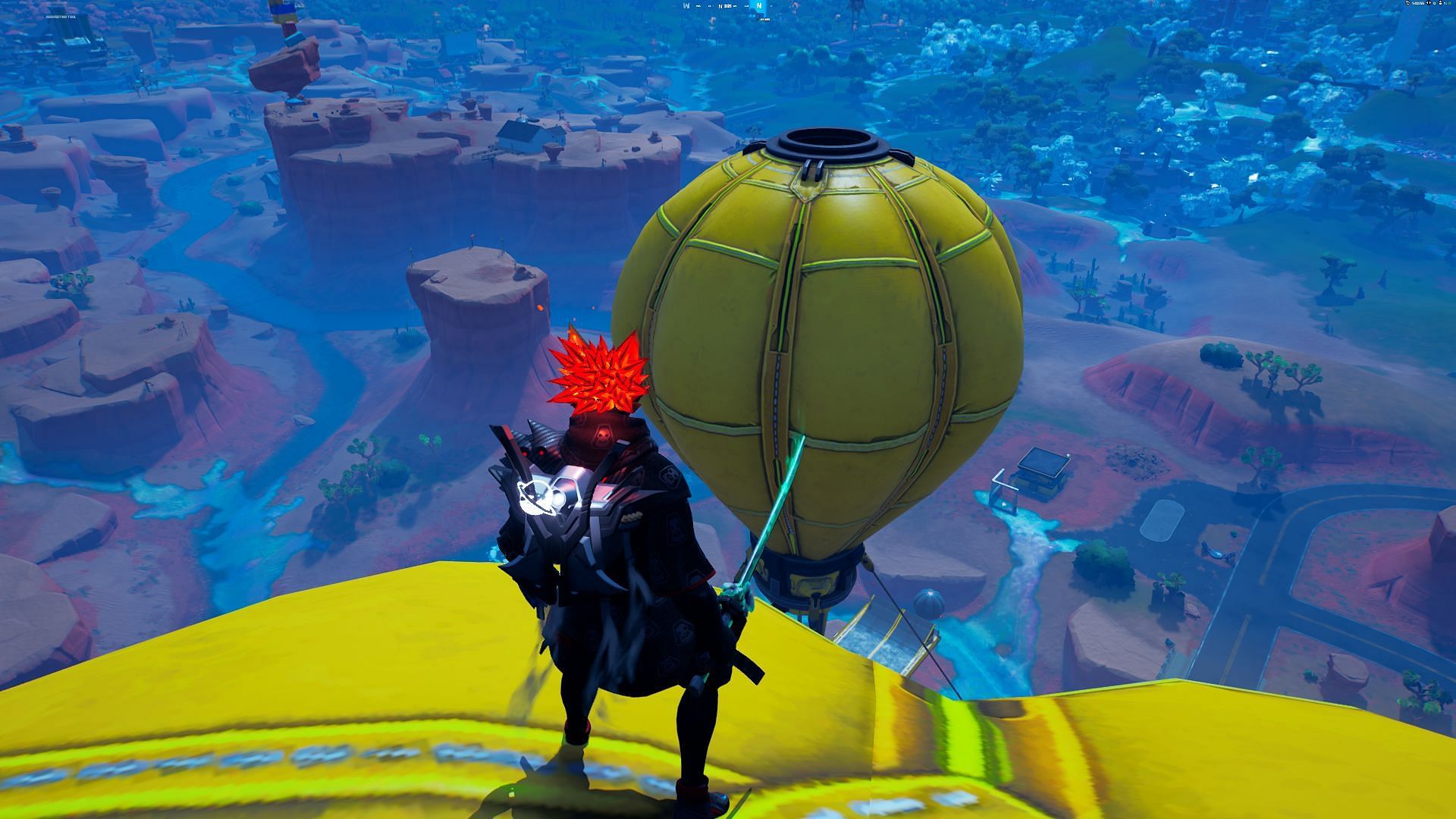 Once the challenge has been completed, rotate out of the area to avoid being eliminated (Image via Epic Games)