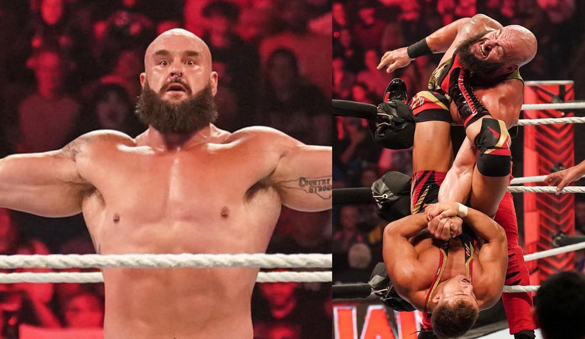 WWE Raw में ब्रॉन स्ट्रोमैन ने शानदार प्रदर्शन किया 