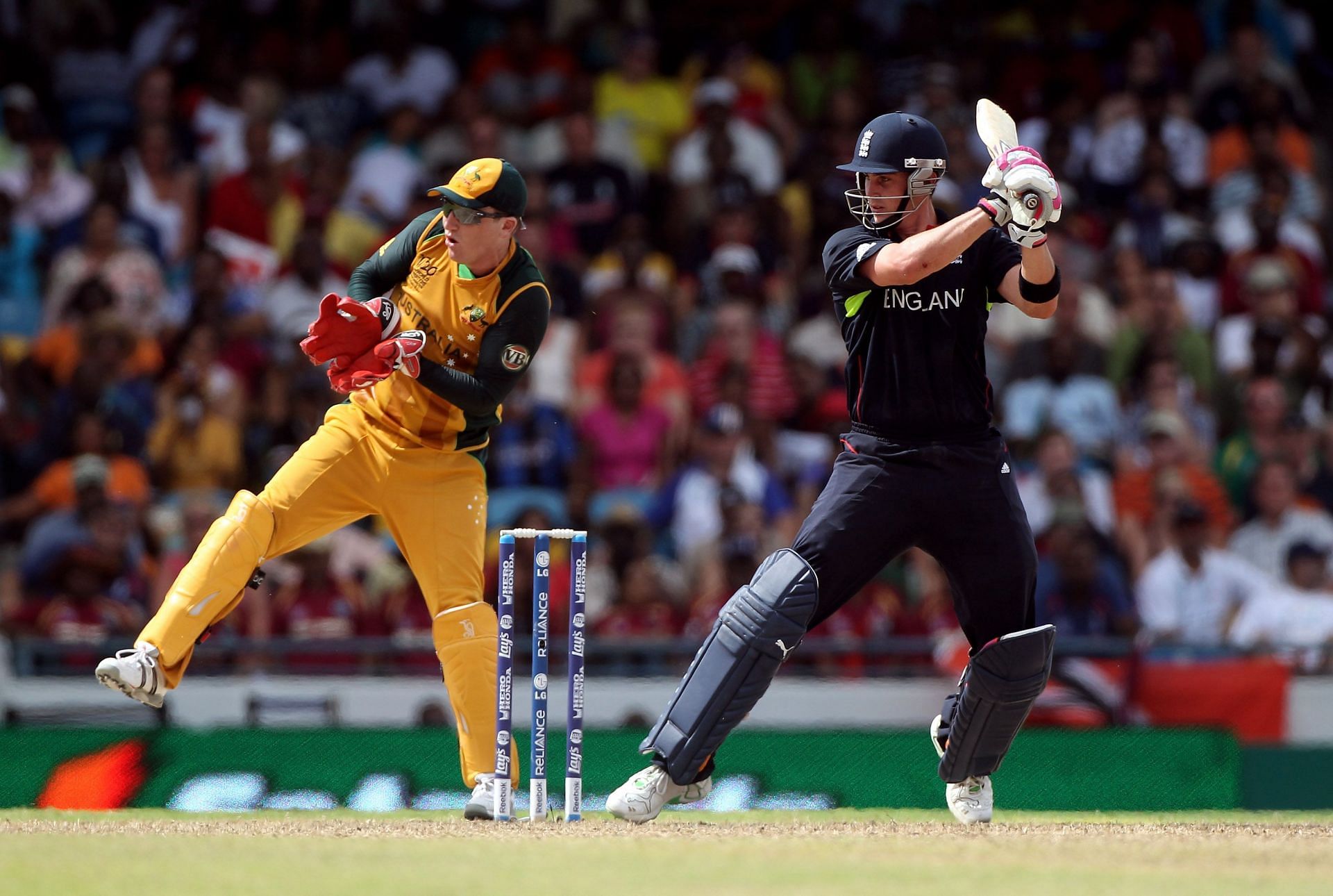 England beat Australia in the 2010 final. Pic: Getty Images