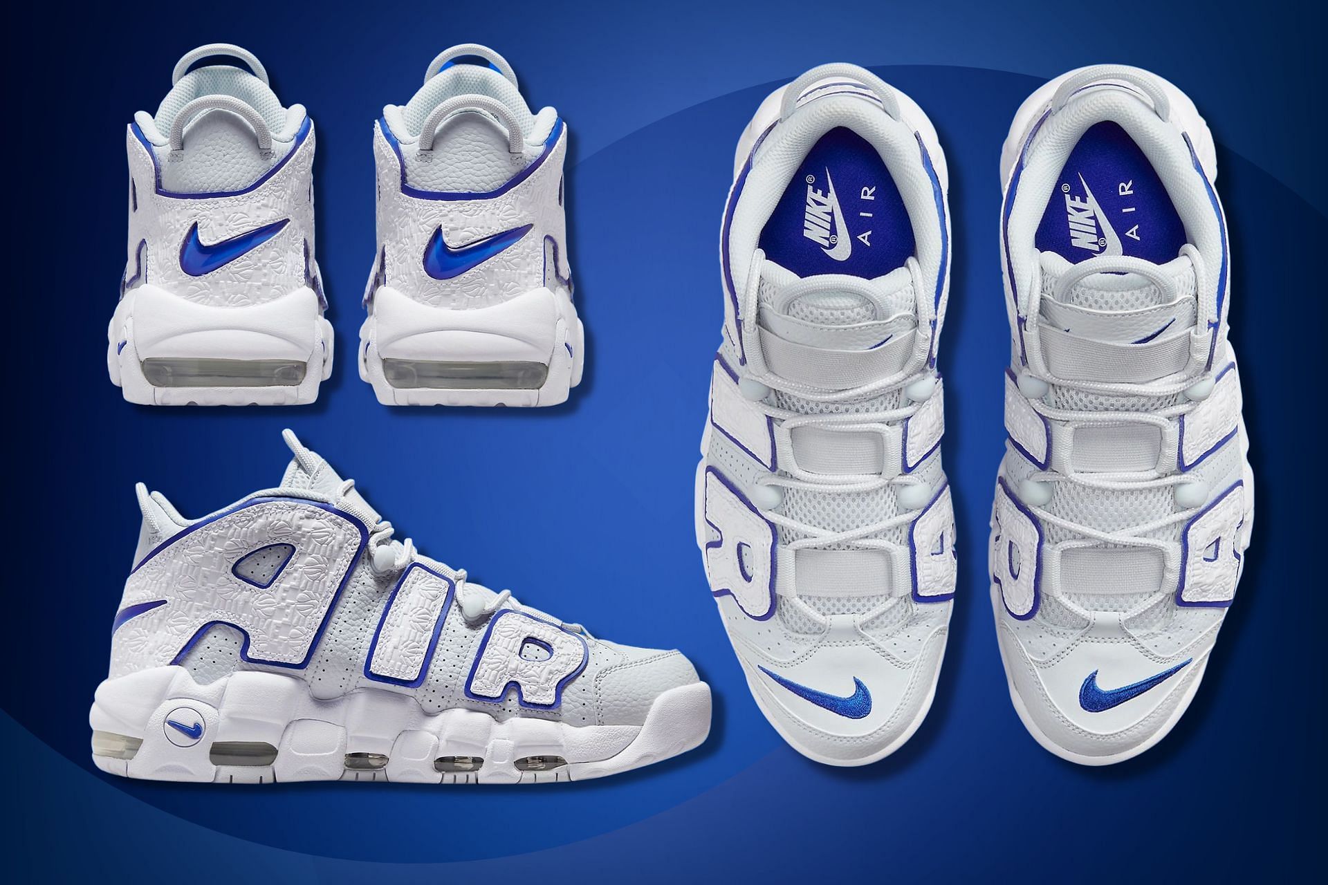 Here&#039;s a detailed look at the Nike Air More Uptempo Embossed variant (Image via Sportskeeda)