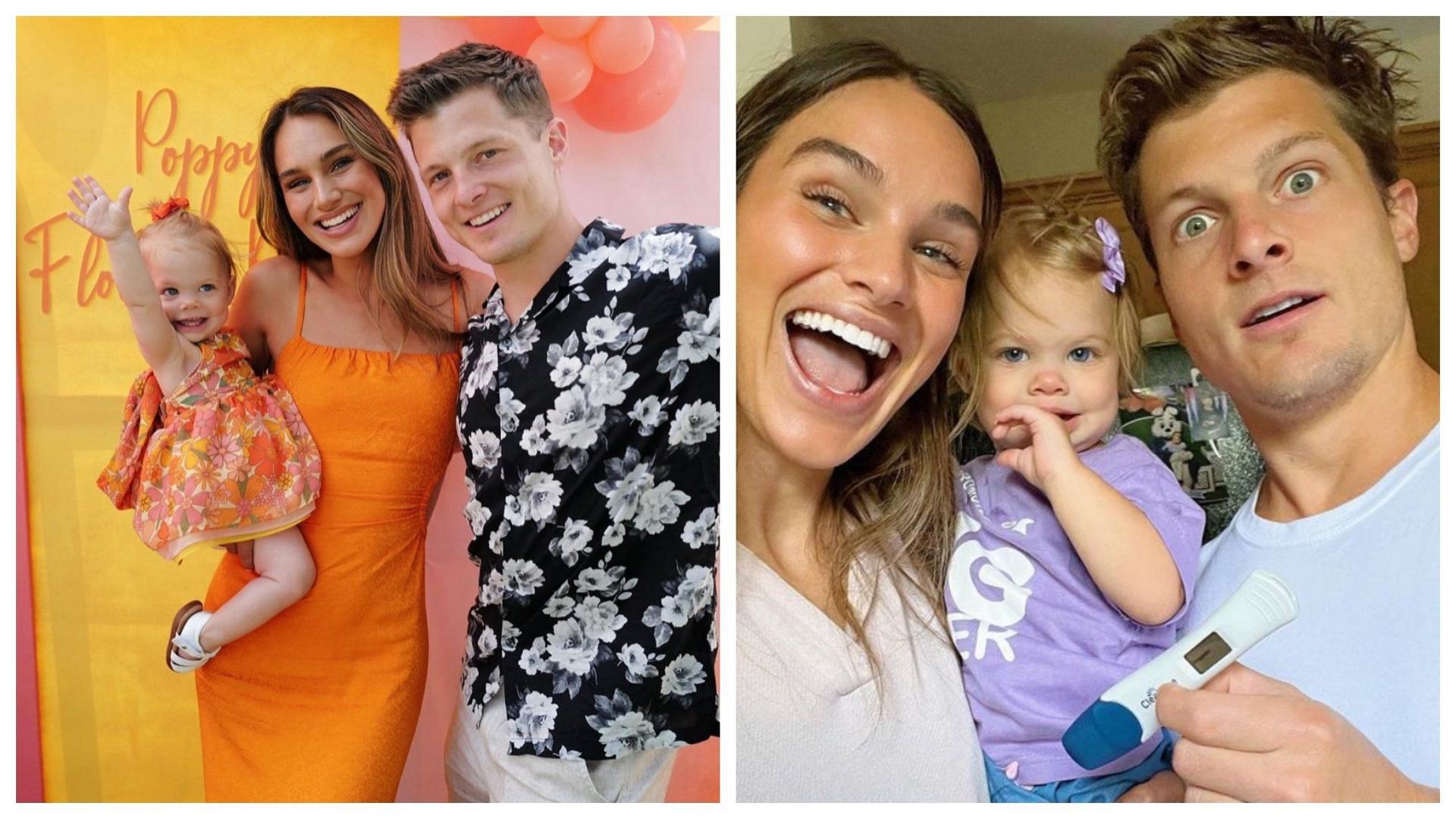 Abbie Herbert, Josh Herbert, and Poppy James (image via Getty Images)