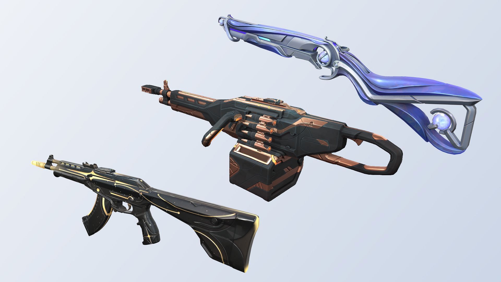 Some of the skins included in the upcoming Battle Pass (Image via Riot Games/Sportskeeda)