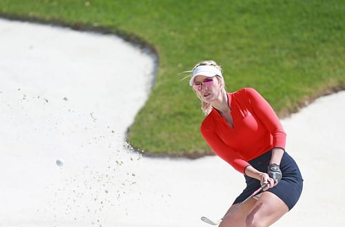 Paige Spiranac at the Bass Pro Shops Legends Of Golf - Round Two (Image via Matt Sullivan/Getty Images)