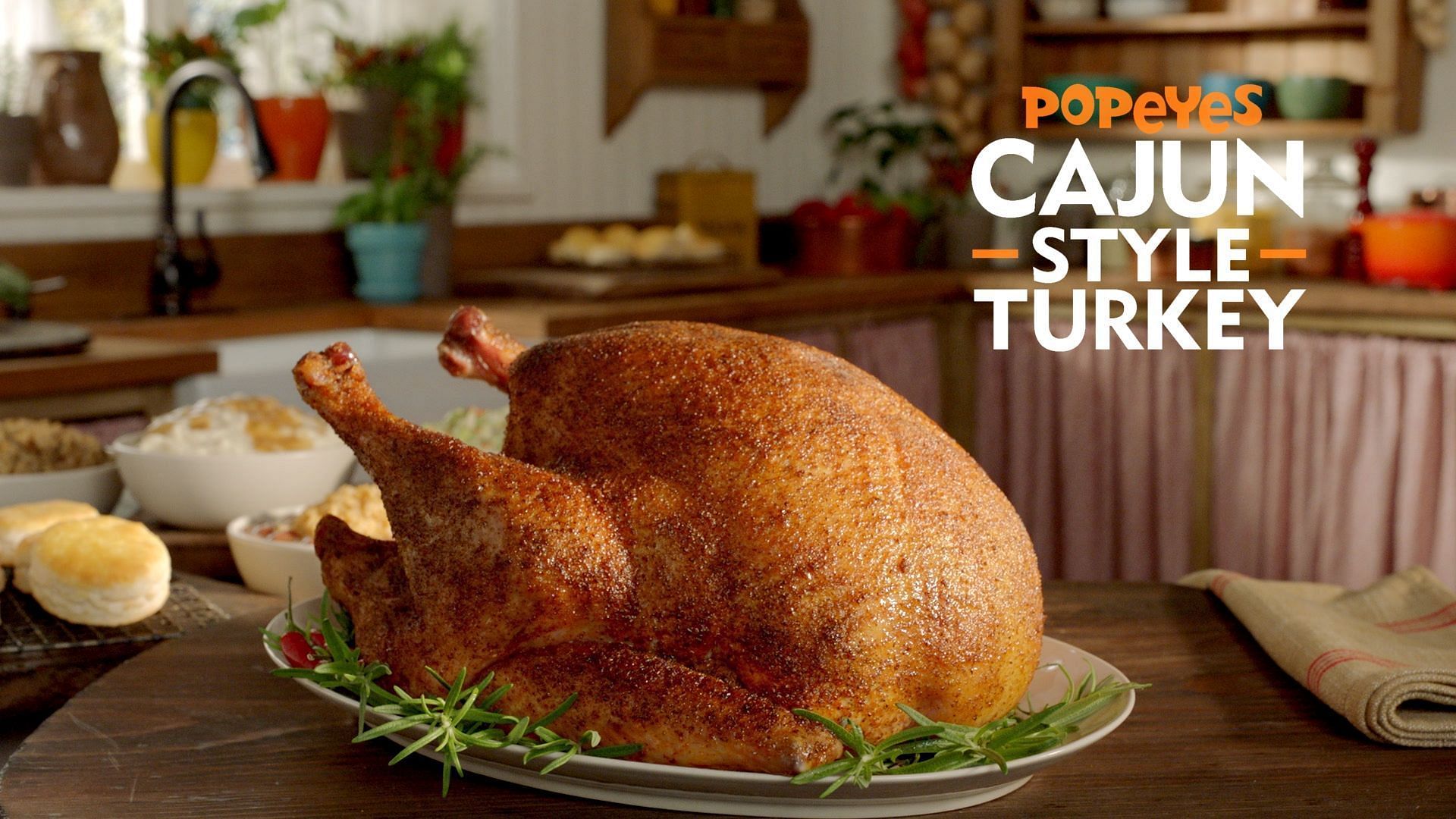 Popeyes launches turkey dinner for delivery (image via cajunfix.popeyes.com)