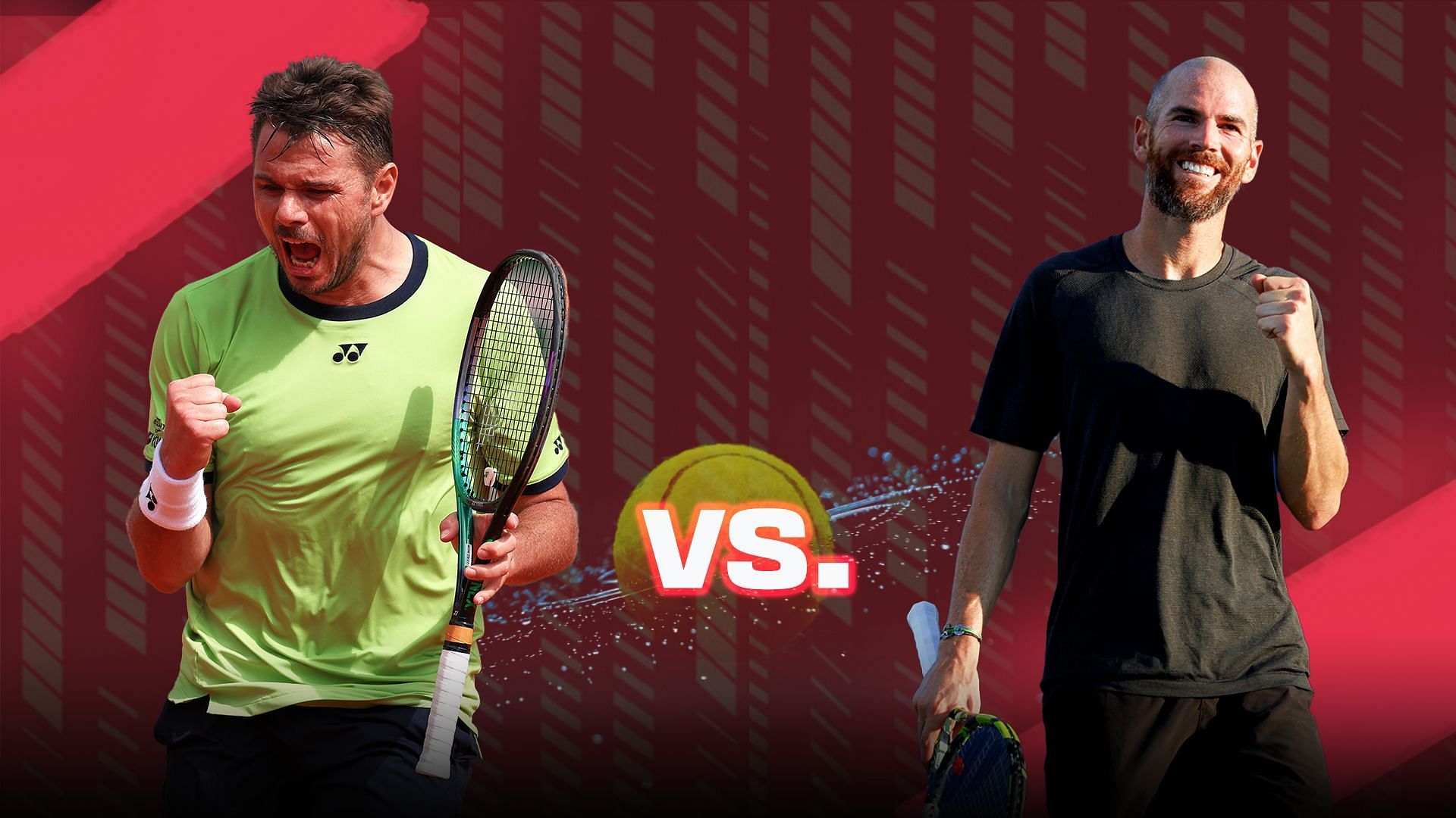 Stan Wawrinka and Adrian Mannarino.