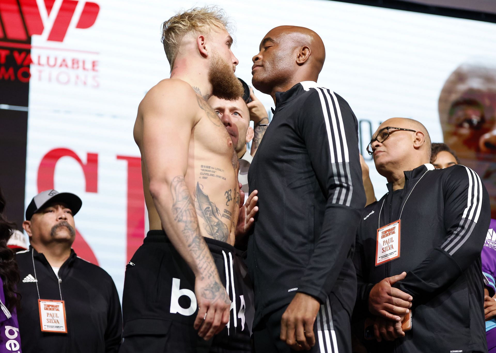 Jake Paul v Anderson Silva - Weigh-in
