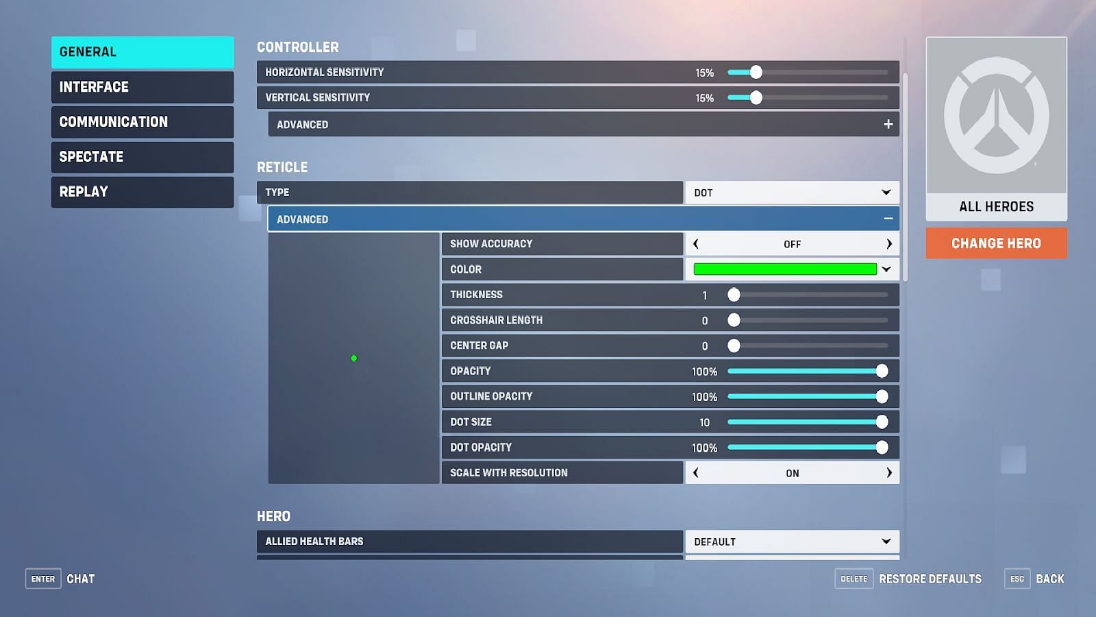 Best Crosshair Settings In Overwatch 2! (2023) 