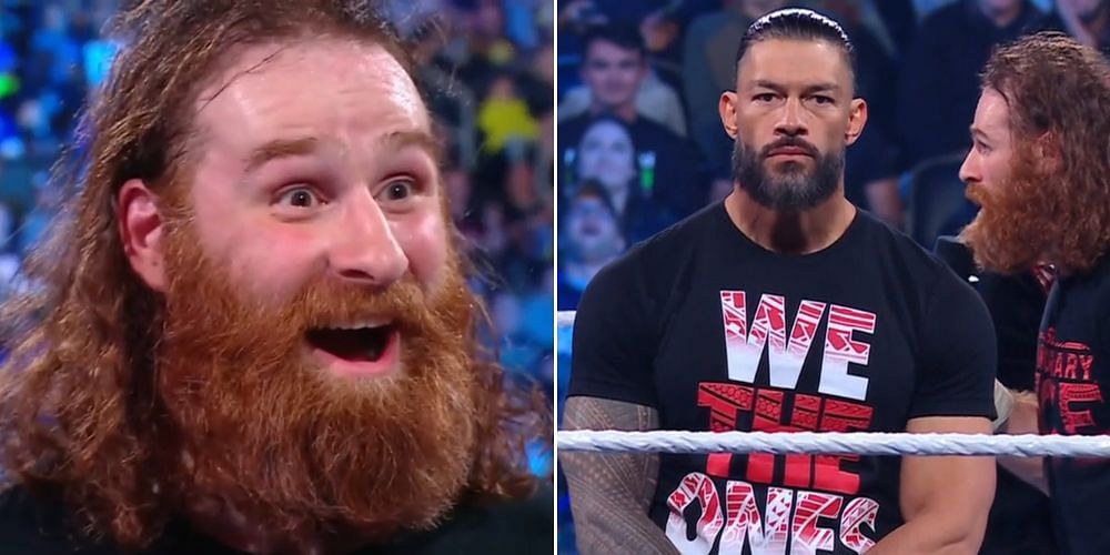 Sami Zayn and The Bloodline had a segment on SmackDown