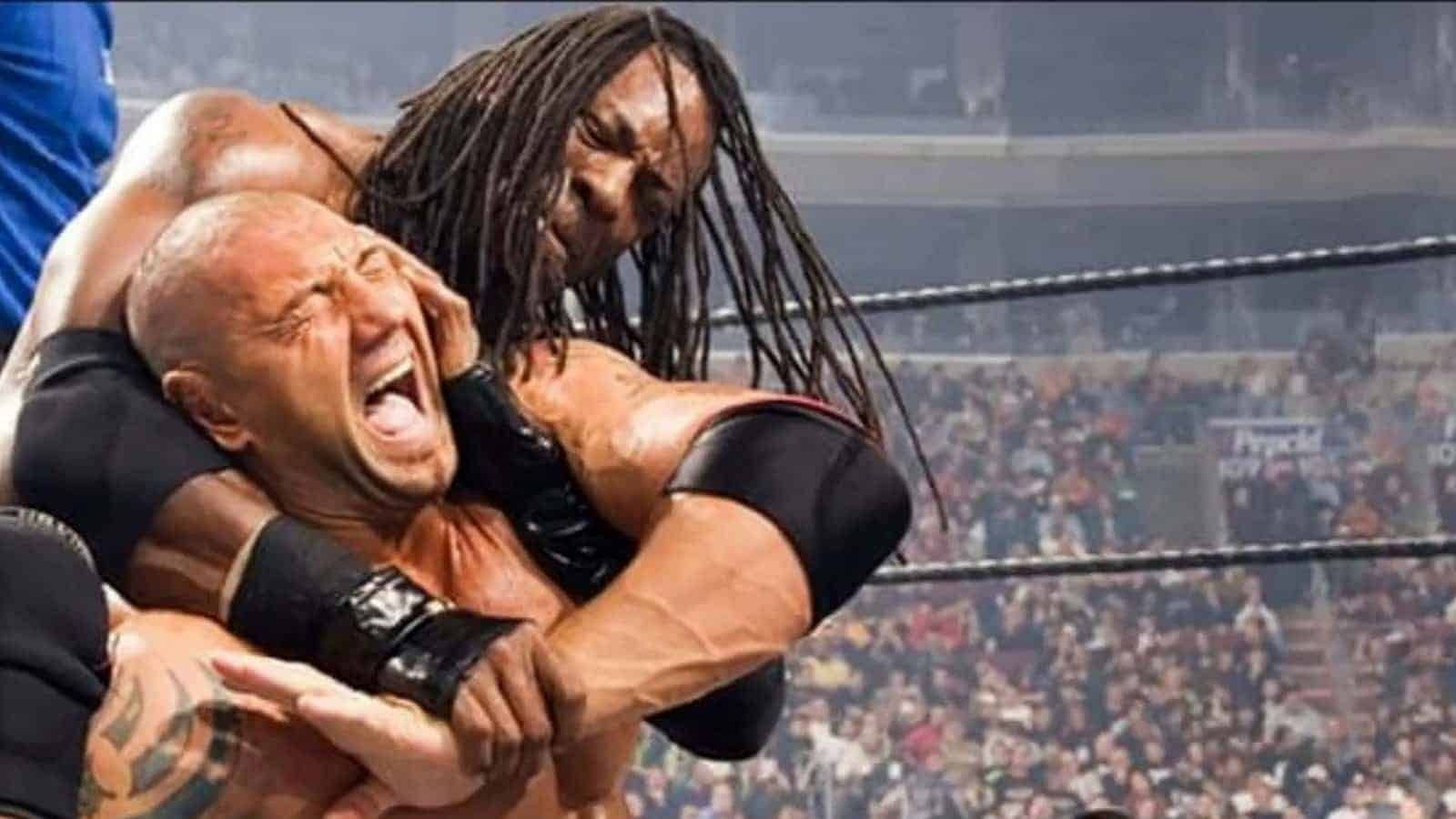 Booker T and Batista had a notable rivalry in WWE