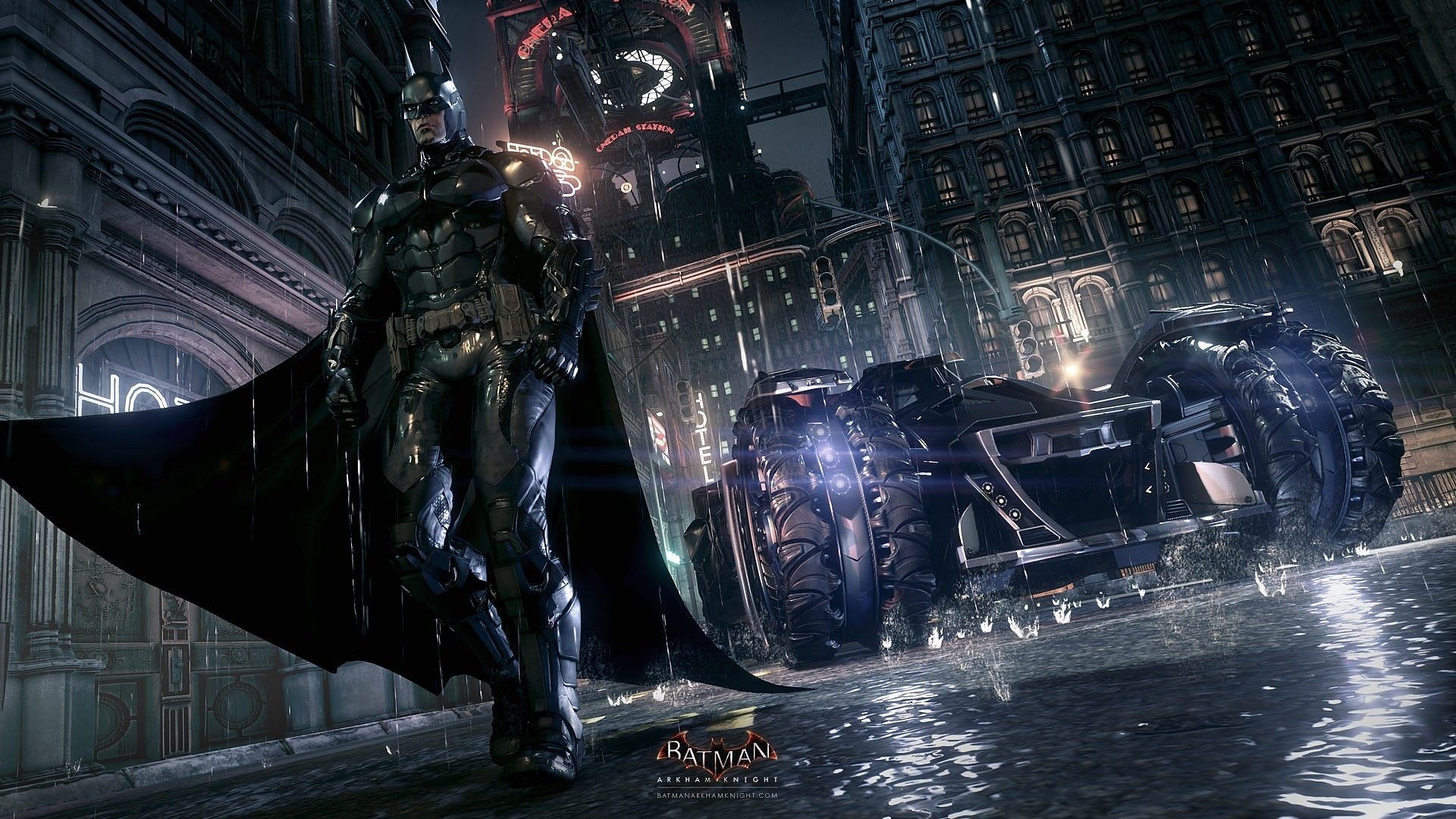 &quot;I am the vengeance, I am the Knight, I am Batman.&quot; (Image via Rocksteady Games)