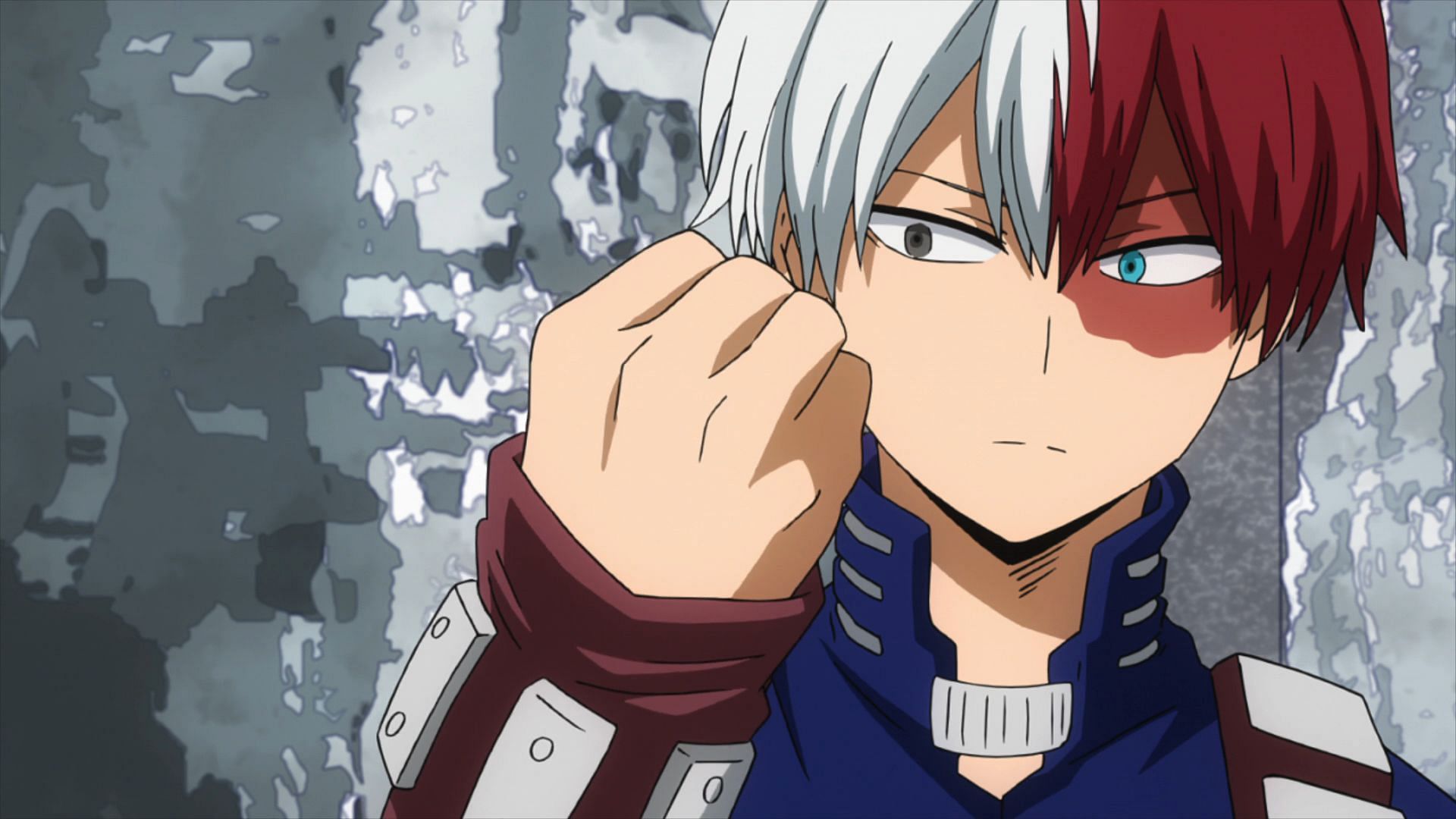 Todoroki as seen in My Hero Academia (Image via Studio Bones)