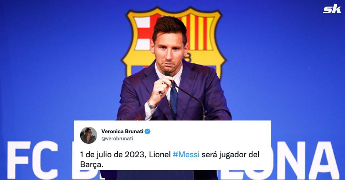 "July 1 2023, Lionel Messi will be a Barca player" - Reliable
