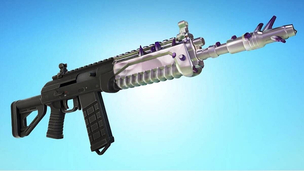 The EvoChrome Burst Assault Rifle (Image via Epic Games)