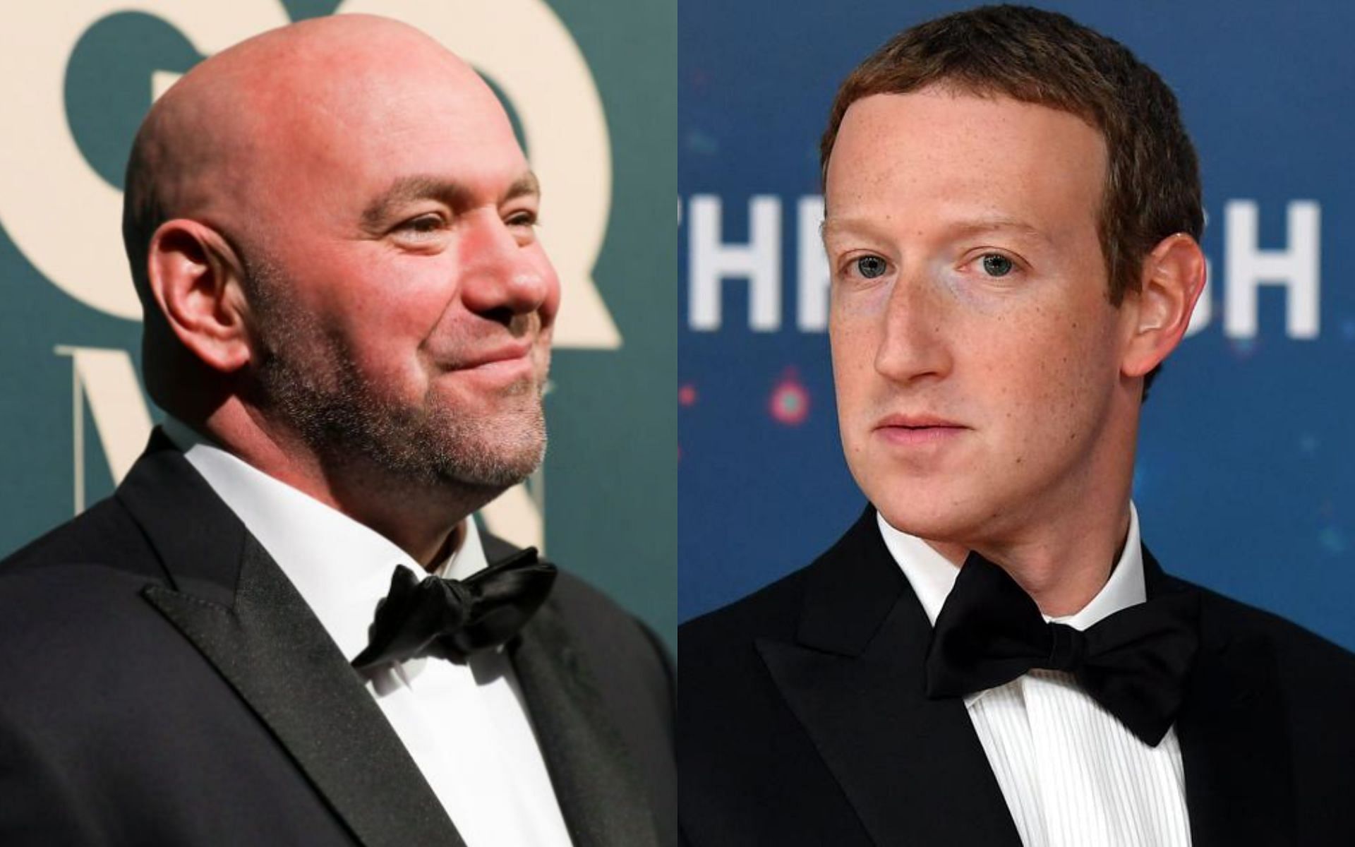 Dana White (left) and Mark Zuckerberg (right). [Images courtesy: left image from Getty Images and right image from AFP]