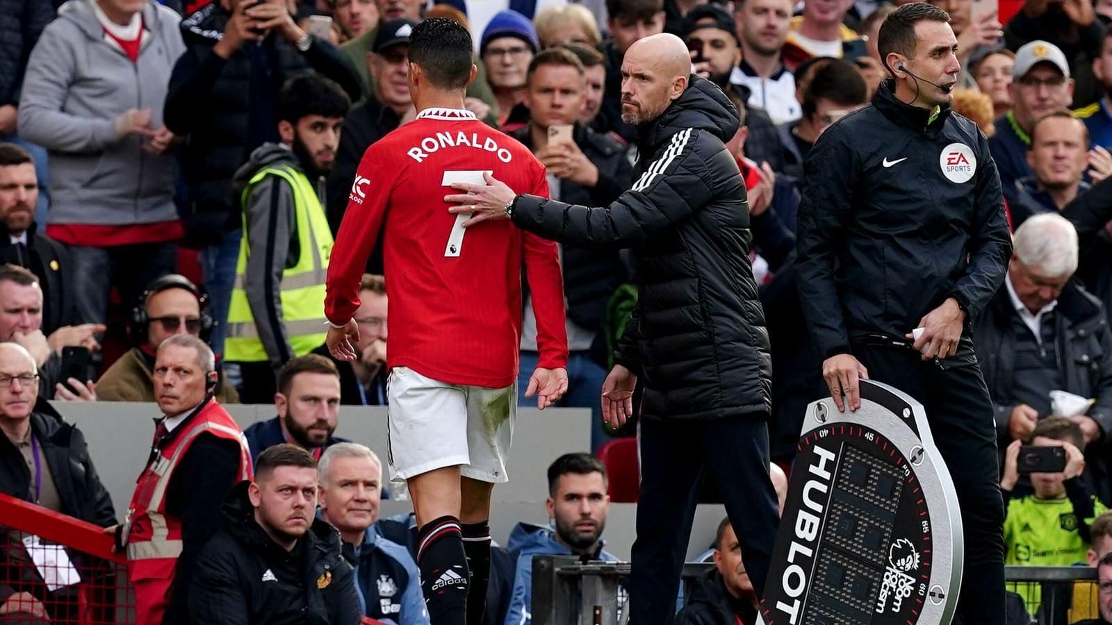 Erik Ten Hag (right) is gradually stamping his authority at Manchester United.