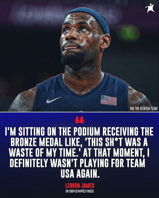 LeBron James thought of quitting team USA after an embarrassing defeat ...