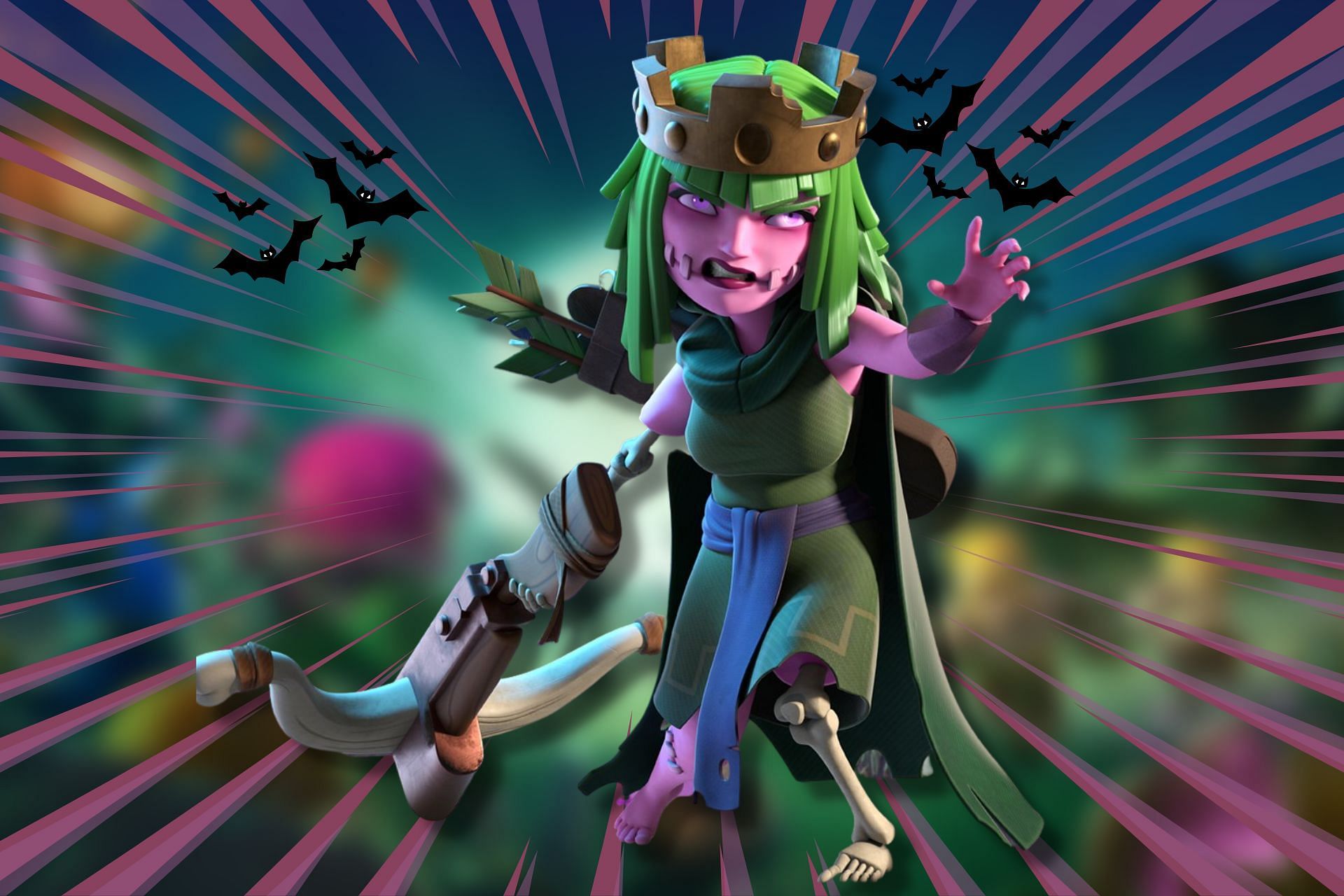 Spooky Queen Hero skin in Clash of Clans (Image via Sportskeeda)