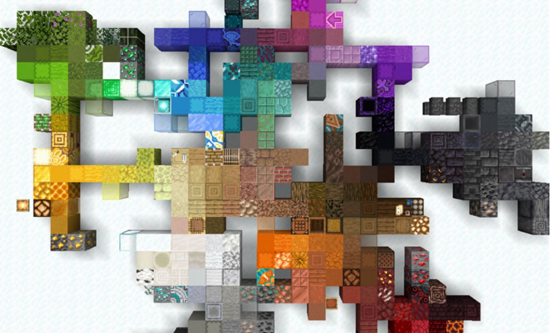 Minecraft Redditor shares helpful color palette of all blocks in